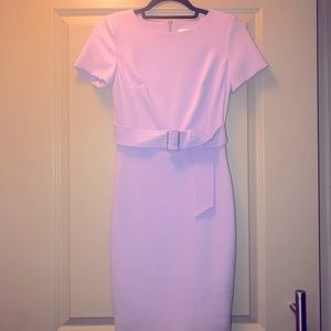 Sz 2, Calvin Klein lilac cap sleeve midthigh dress